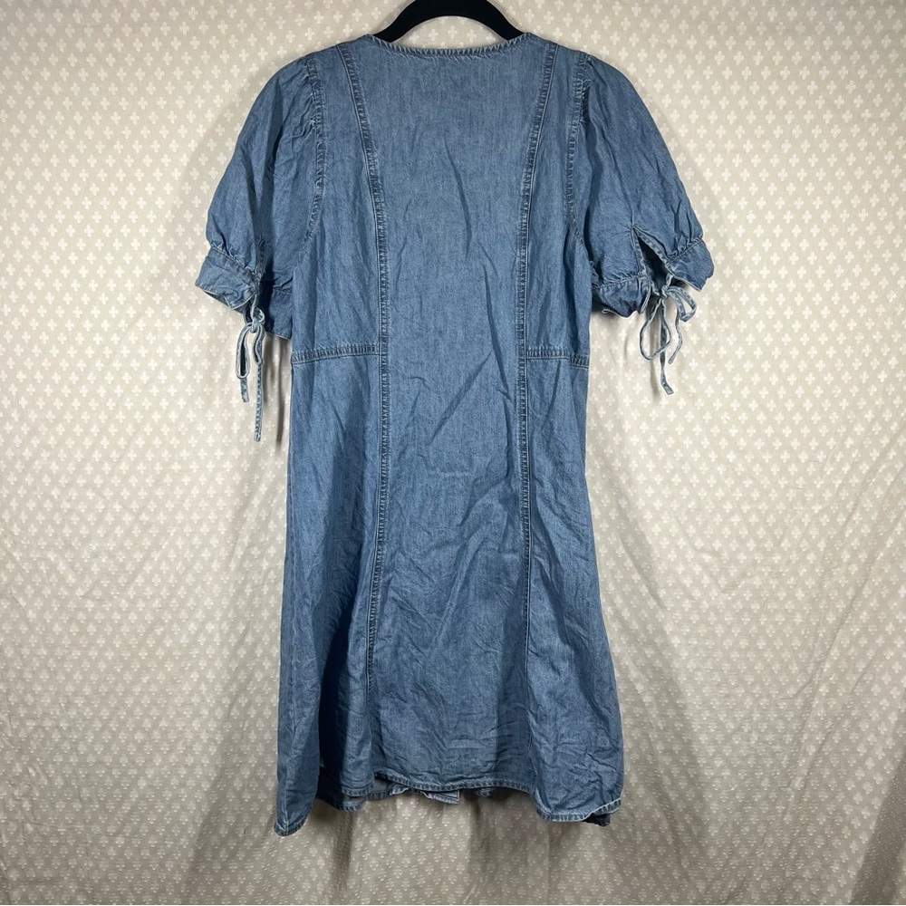 Madewell Blue Denim‎ Button Front Dress - Picture 6 of 6